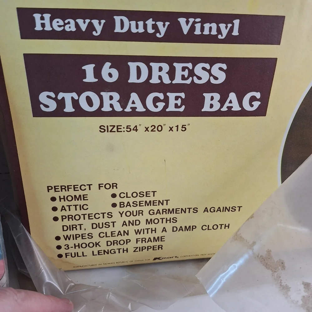 vintage quilted hanging garment storage bag, New In Package